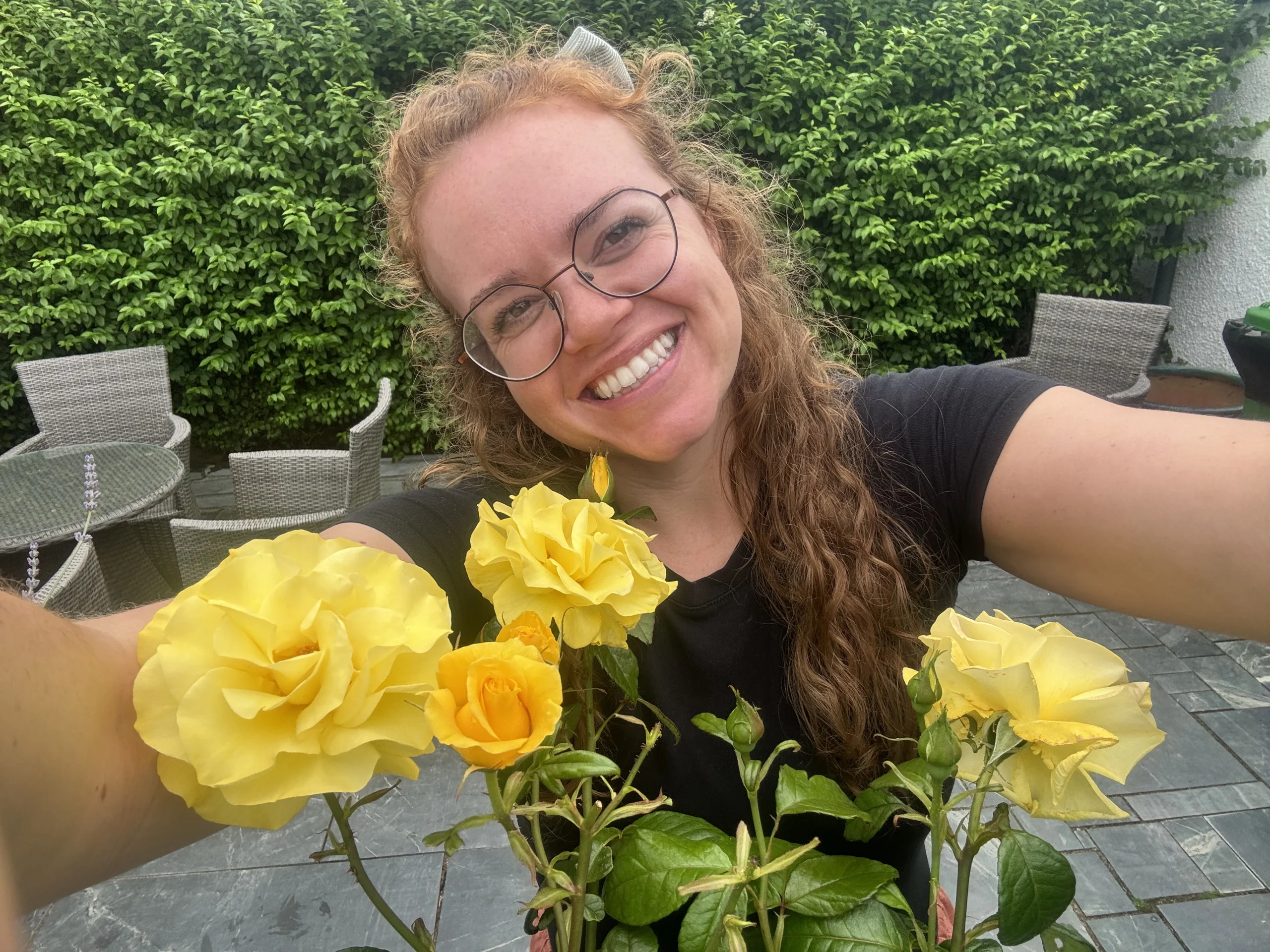 stop to smell the roses